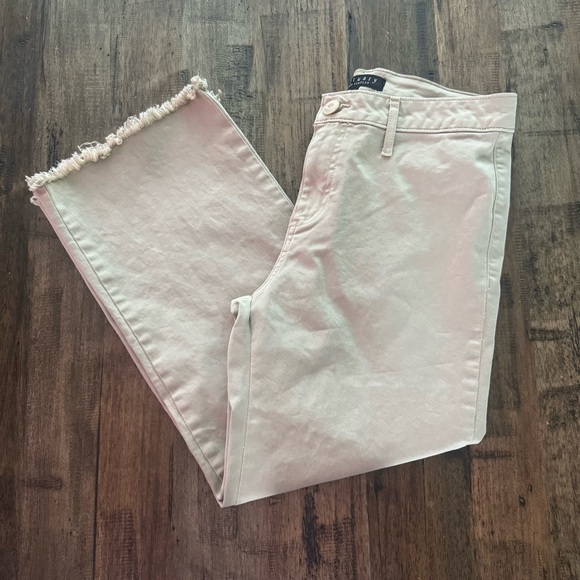 EUC Sanctuary Standard Surplus Wide Leg Crop Chino Frayed Hem Size 26 Khaki tan - Picture 2 of 10